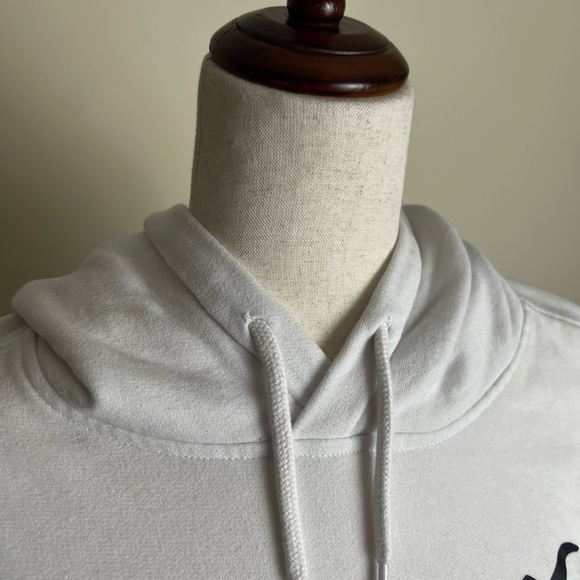 Hollister Ombre Dip Dye Hoodie Sweatshirt White Blue – Size M - Picture 3 of 9